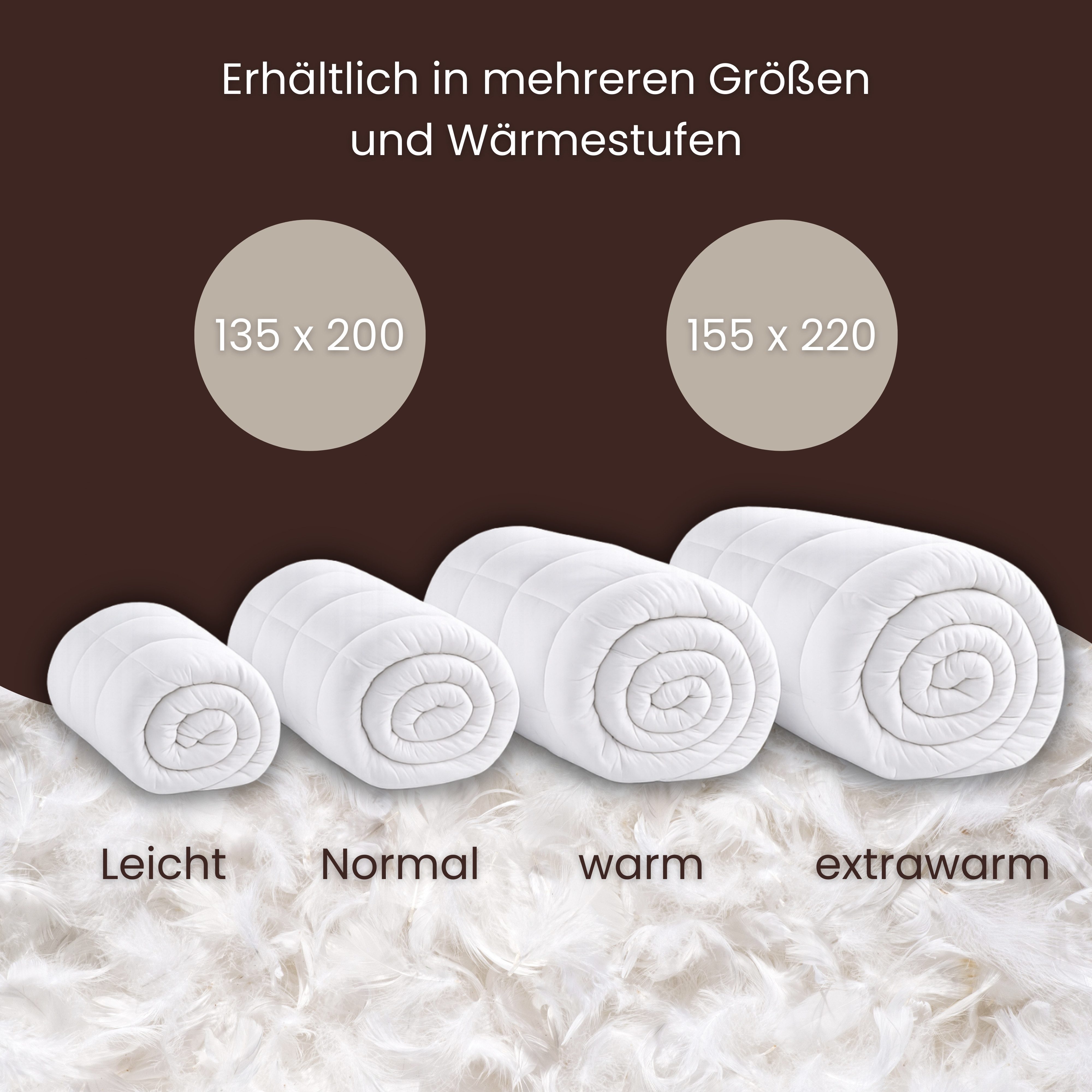 OTTO home Daunenbettdecke Marseilles Bettdecke 135x200 cm und 155x220 cm, Füllung: 100% Daunen, Bezug: 100% Baumwolle, Bettdecken, Sommer, Winter, Allergiker ge – Bild 4 von 5
