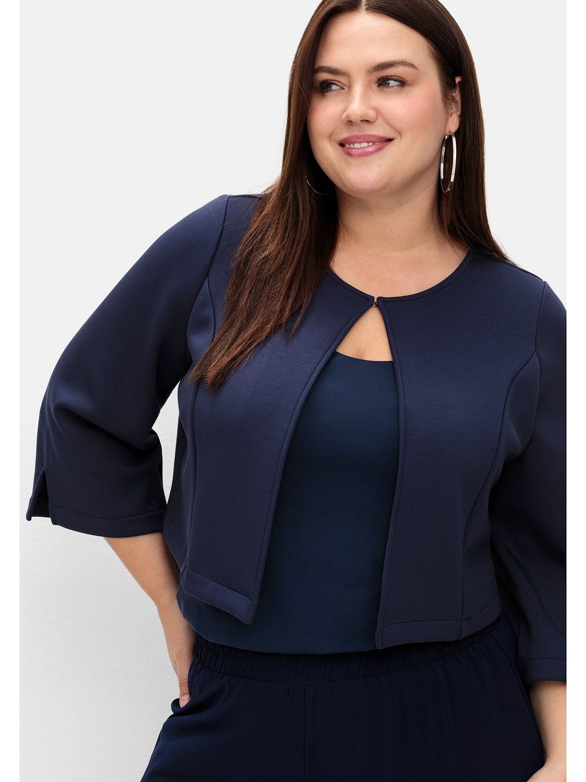 Sheego Bolerojacke Große Größen in offener, kurzer Form