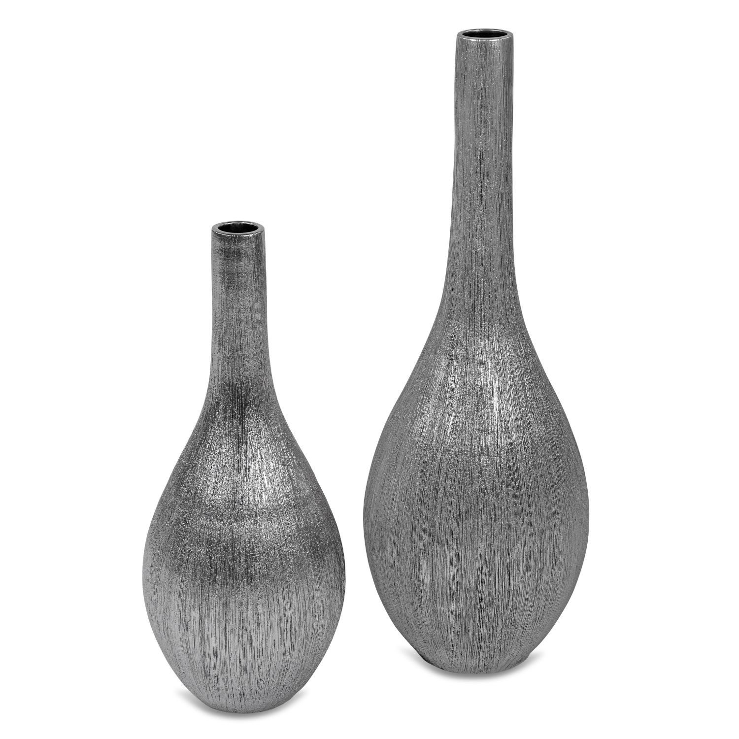 formano Bodenvase Antik, Farbe: Silber, Höhe: 80cm