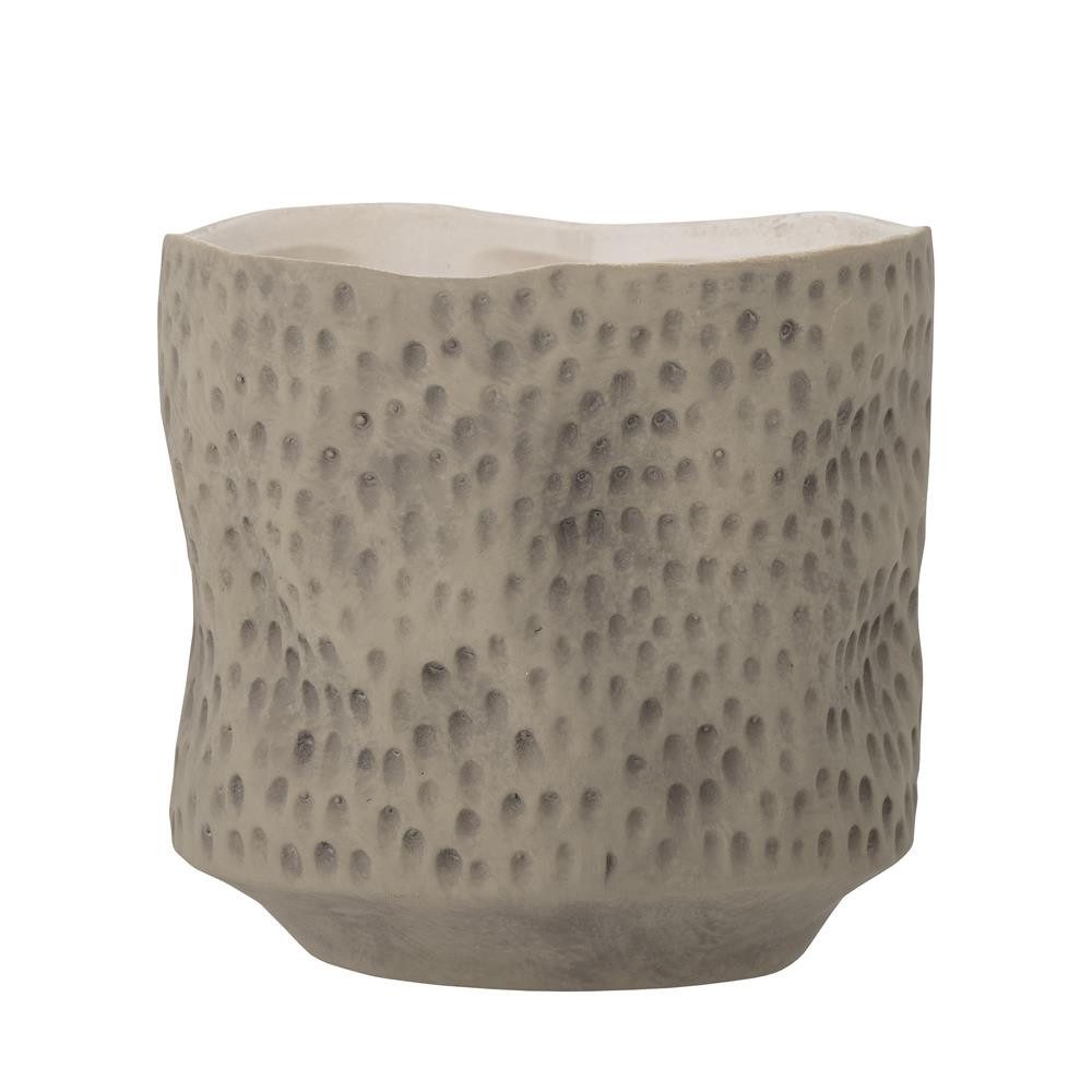 Bloomingville Blumentopf Sayah Braun, Steingut, Pflanzgefäß, Keramiktopf, Kräutertopf, Wasserdicht, Naturlook