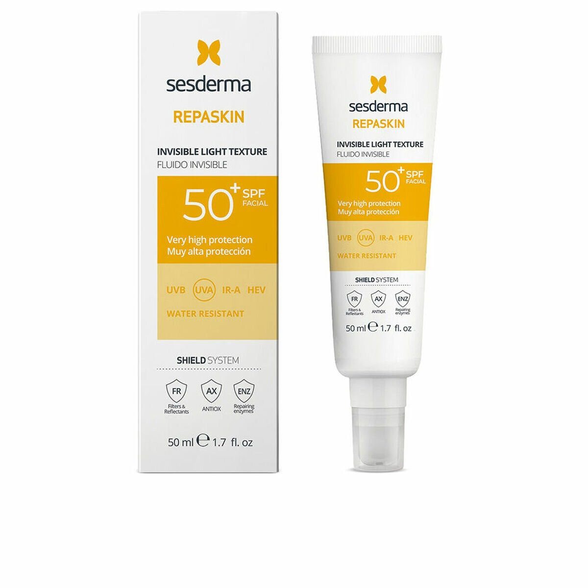 Sesderma Sonnenschutzfluid REPASKIN FACIAL unsichtbares Fluid SPF50+