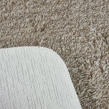 Badematte Luxus Badteppich Melange Badematte mit Ultraweichem & Dichtem Hochflor NYVI, Höhe 30 mm, Mischgewebe, rechteckig, Badezimmerteppich Rutschhemmend, enorm saugfähig, schnell trocknend