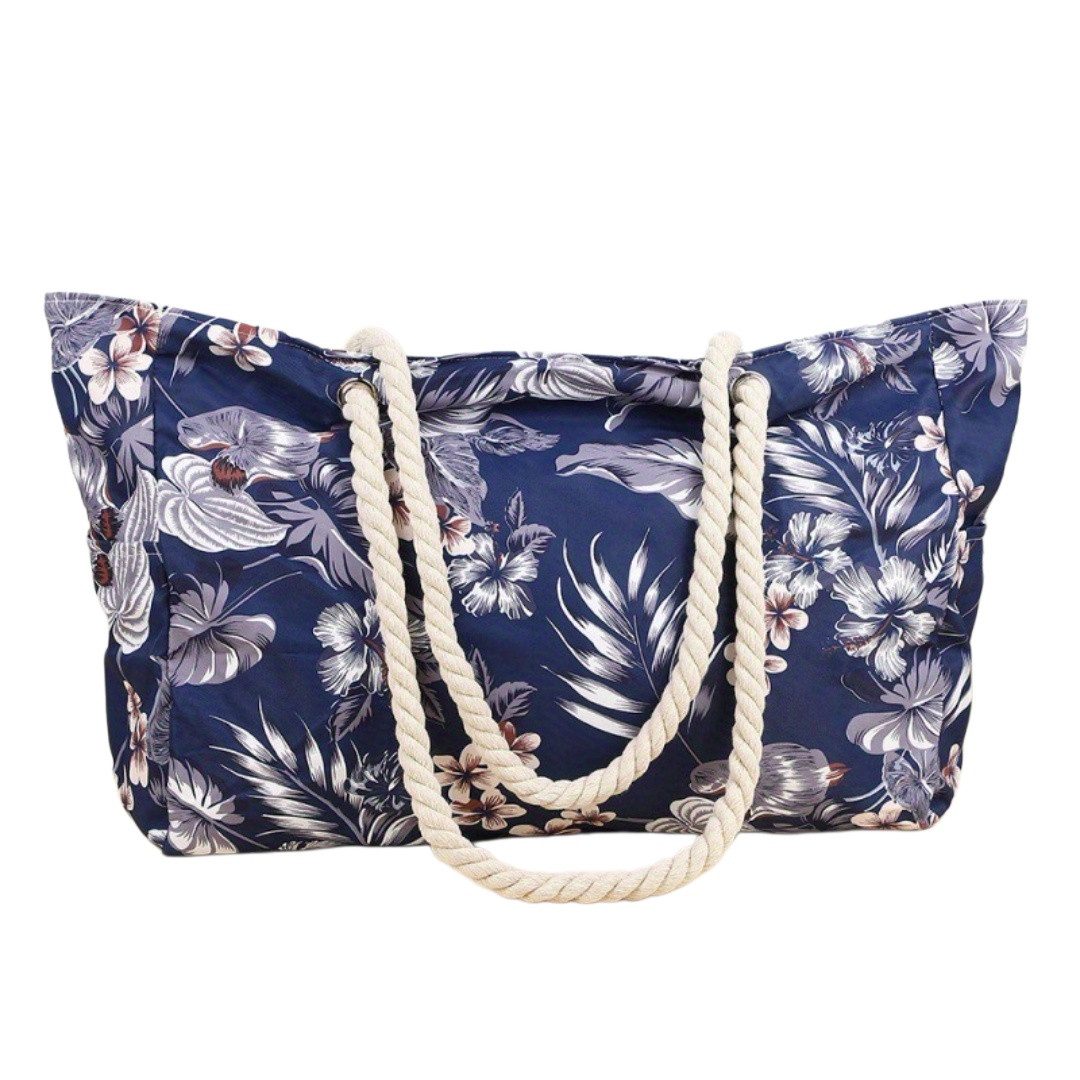 Zaewry Strandtasche Große Strandtasche xxl Familie, Badetasche Damen Wasserdicht (Damen mit Reißverschluss,Beach Bag Tote Bag), für Strand Reisen Pool Fitnessstudio