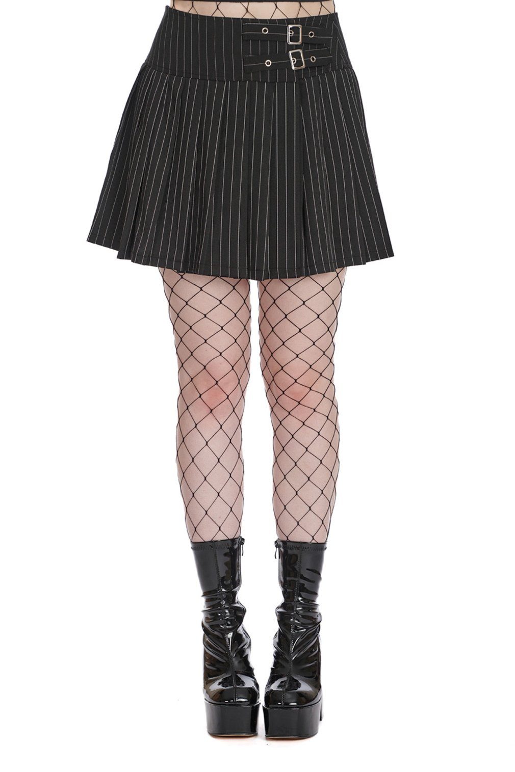 Banned A-Linien-Rock Black Core Pinstripe Mini günstig online kaufen