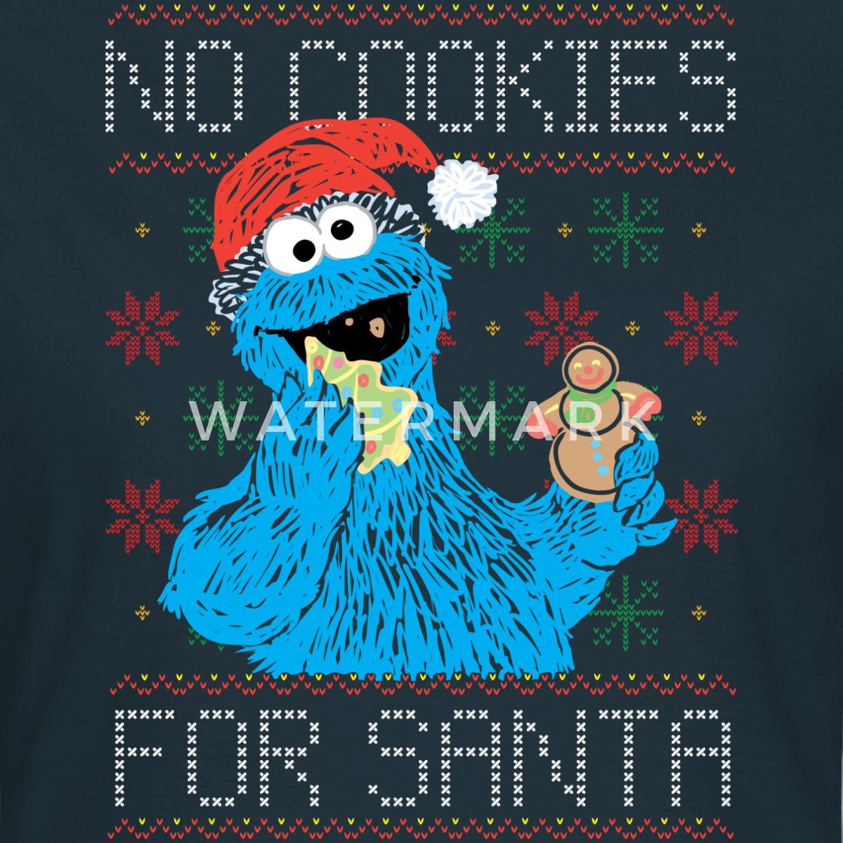 Spreadshirt T-Shirt Sesamstraße Keine Kekse Für günstig online kaufen