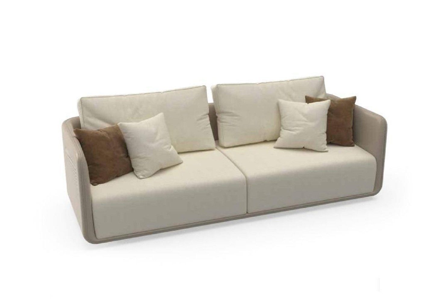 in Teile, 3 Made Sofas 3 Sitzer 1 Textil, Sofa Möbel Sitzer Europa Luxus JVmoebel 3-Sitzer Wohnzimmer Stoff