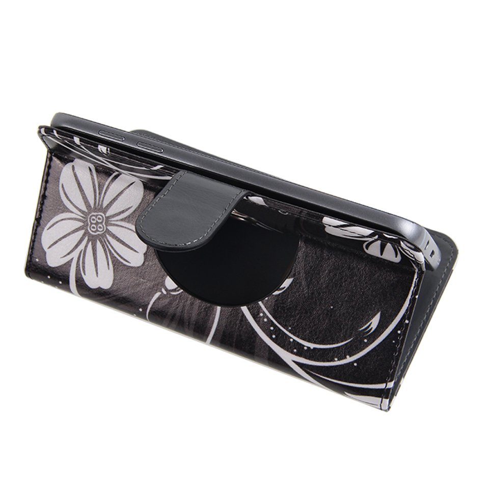 K-S-Trade Handyhülle für OnePlus 12, Schutzhülle Handyhülle Hülle 360° Wallet Case “Flowers“