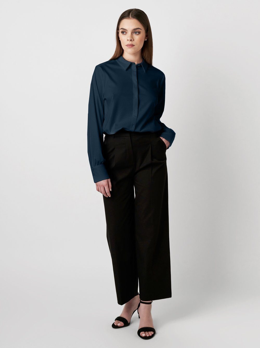 DESOTO Klassische Bluse Lizzy mit Hemdblusenkragen günstig online kaufen