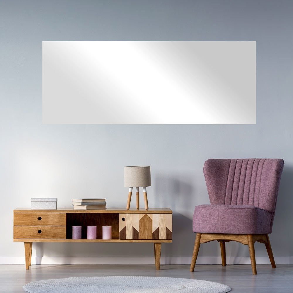 WENKO Wandspiegel Spiegelfolie 150 x 58 cm, 2 Stück