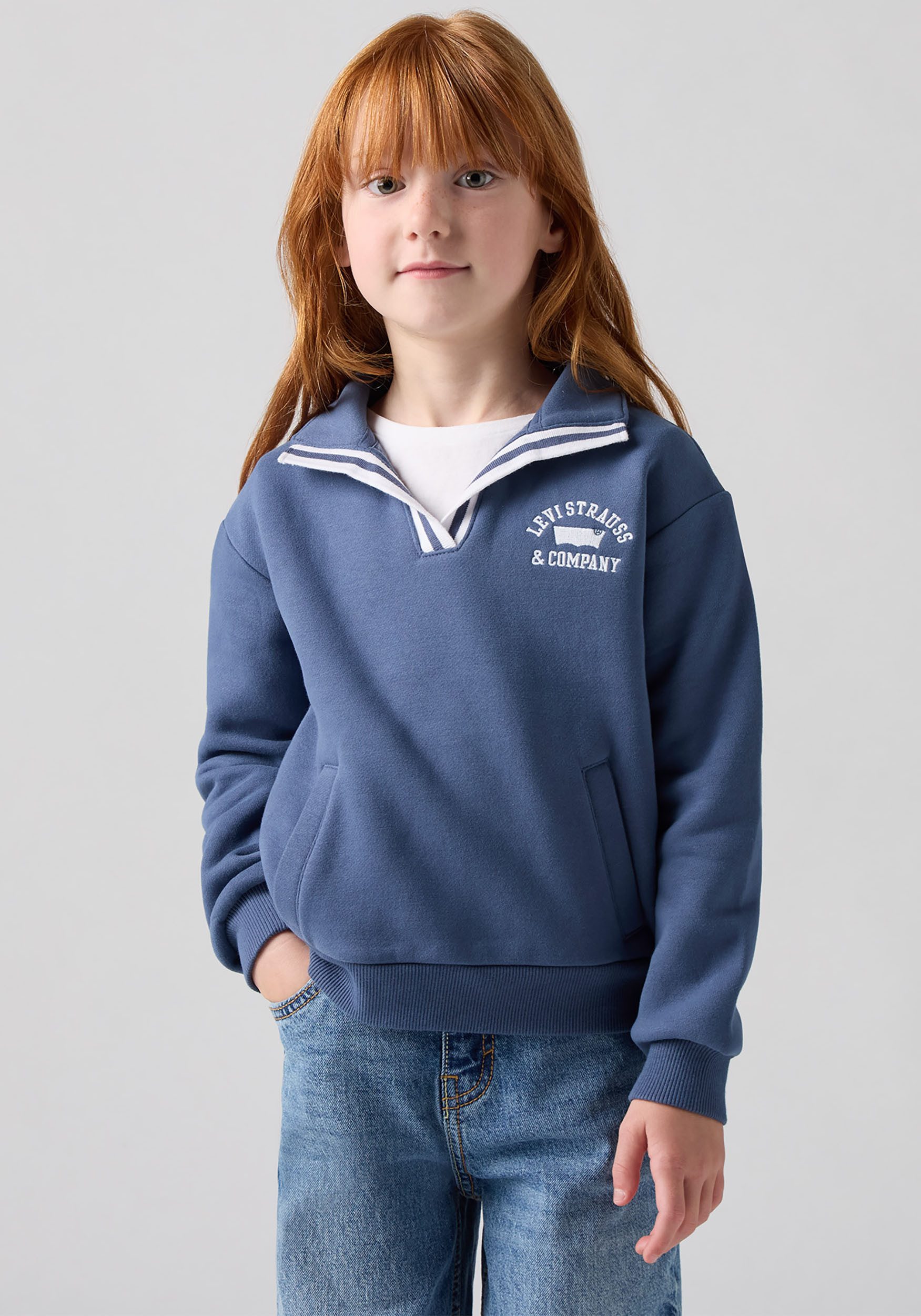 Sweatshirt LVG COLLEGIATE LS COLLAR TOP