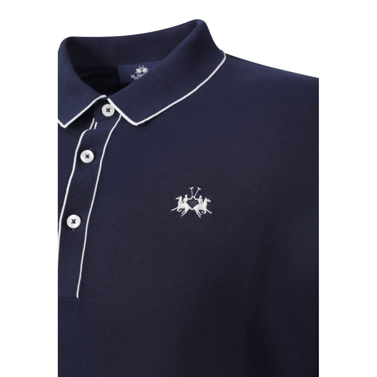 La Martina Langarm-Poloshirt MCS006 Herren Langarmshirt, Shirt, Poloshirt, Polohemd, Sportshirt