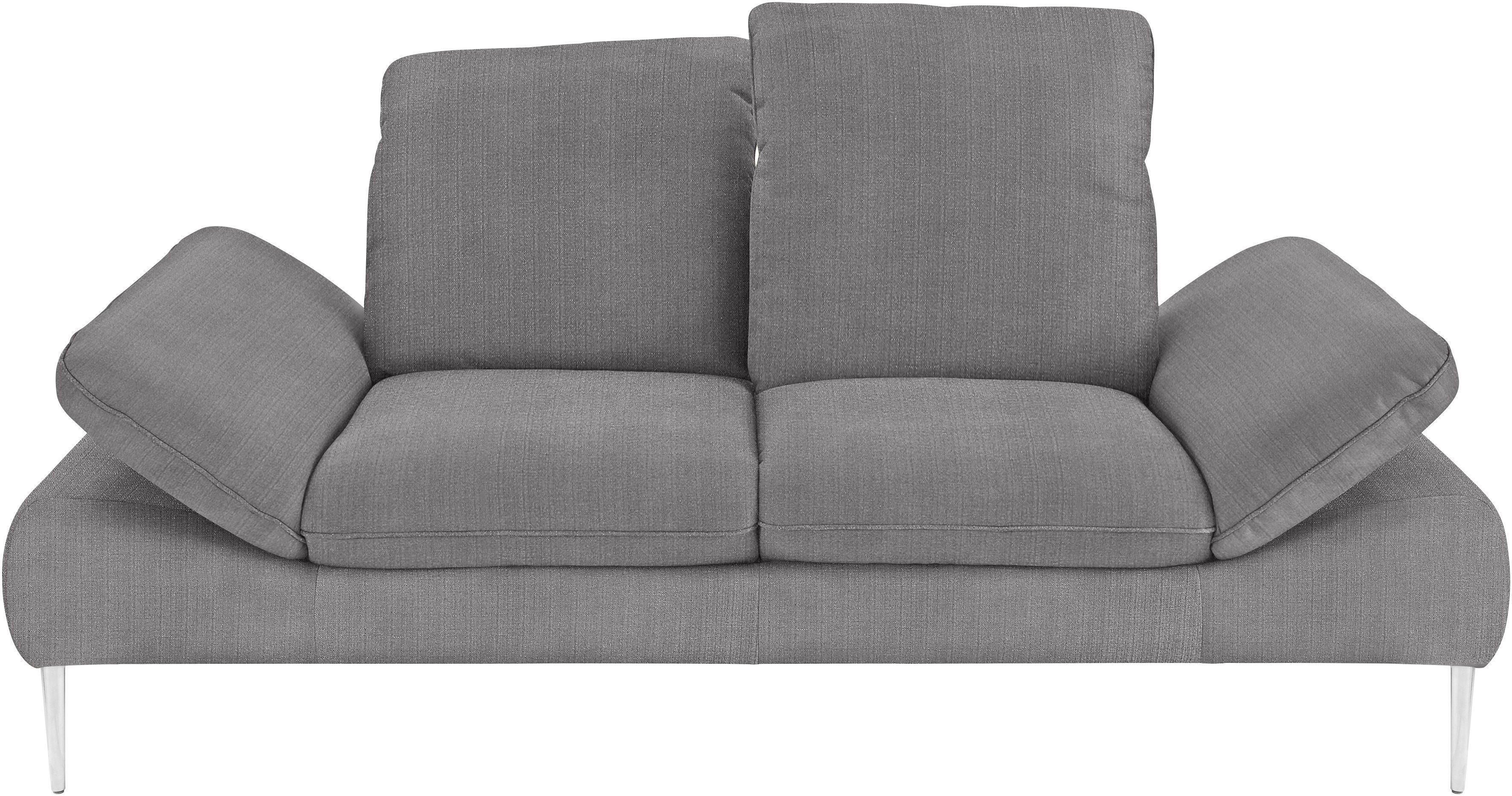 W.SCHILLIG 2,5-Sitzer enjoy&MORE, mit Sitztiefenverstellung, Chrom cm Füße glänzend, 232 Breite