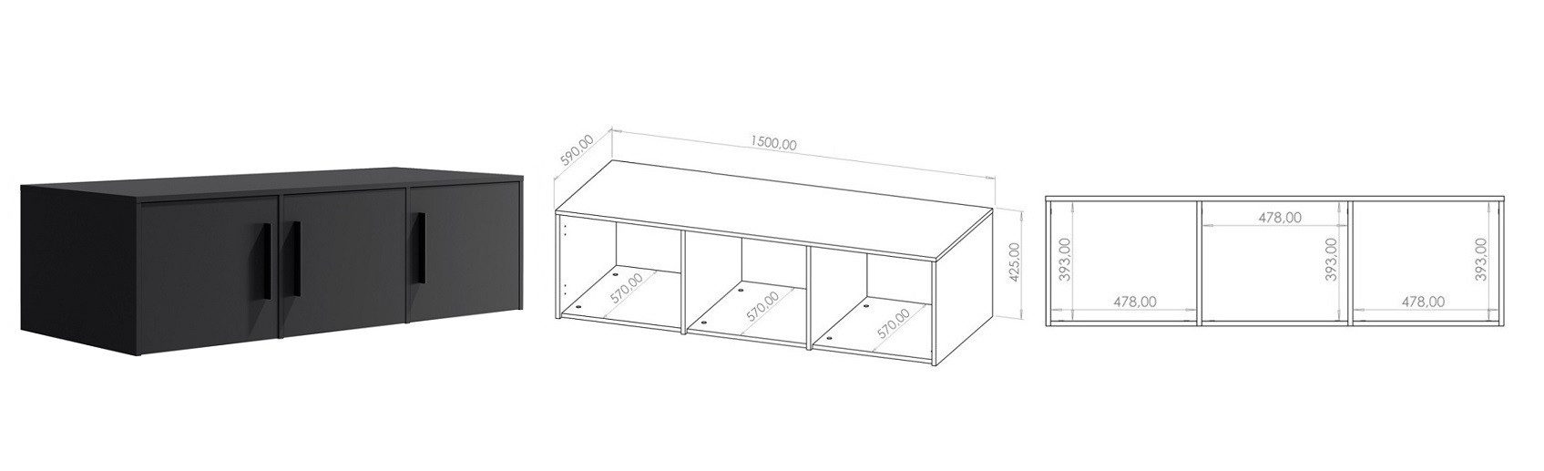 Marmex Möbel Kleiderschrank MAXIONE 12 Drehtürenschrank Spiegelschrank 150 x 205,7 x 59 Schubladen, Garderobenschrank