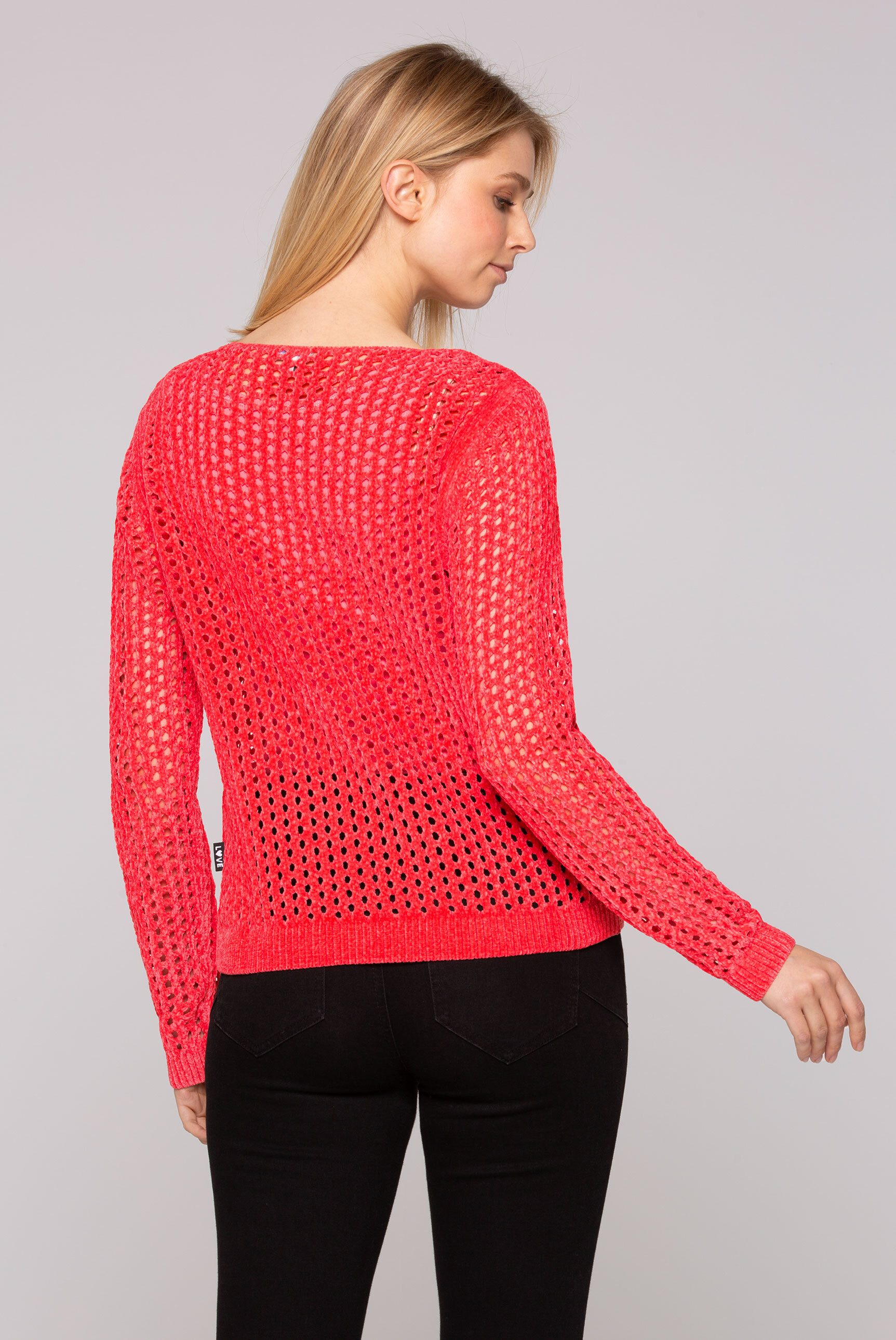 SOCCX Rundhalspullover mit U-Boot-Ausschnitt