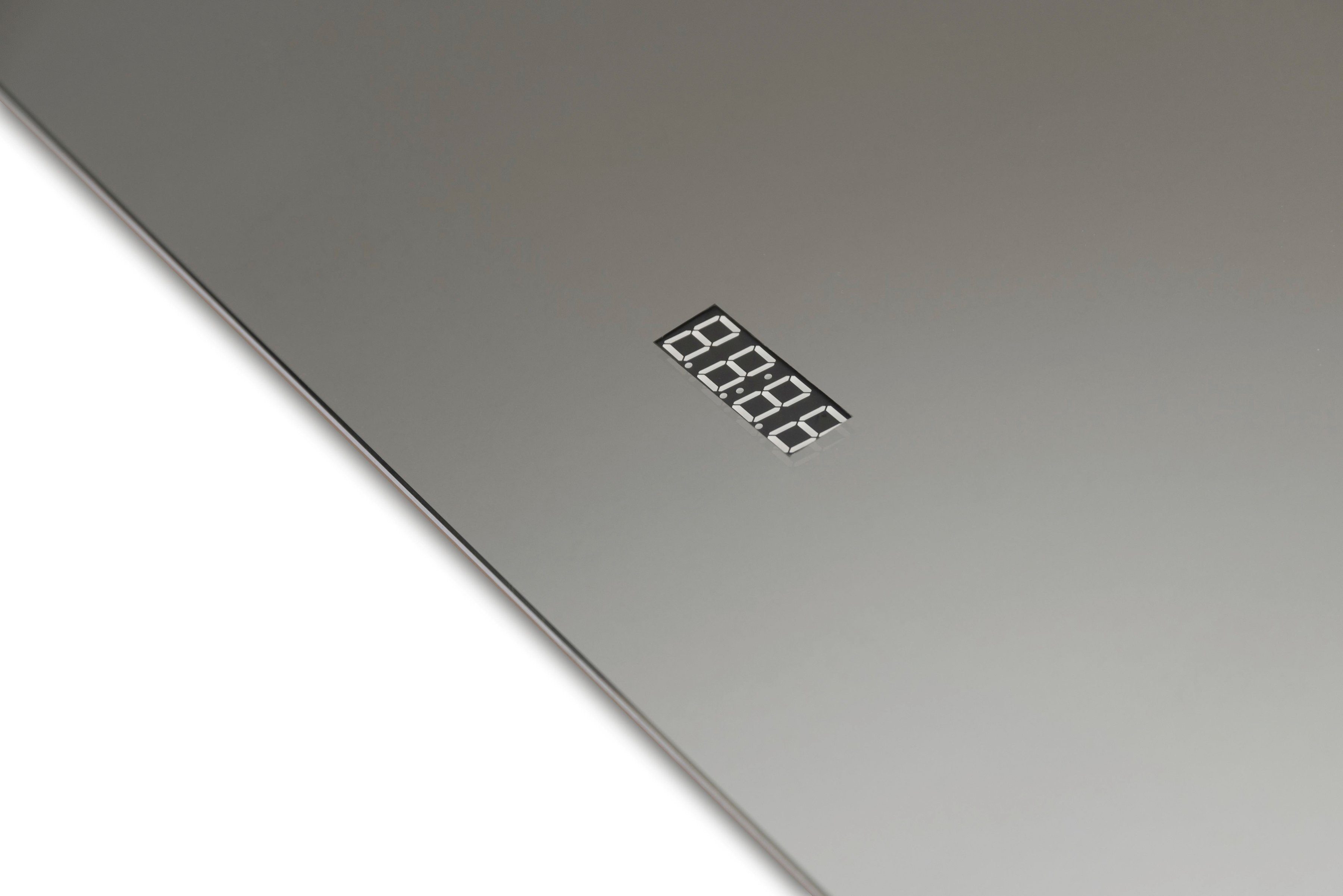 Talos Badspiegel Star, energiesparend, mit Digitaluhr