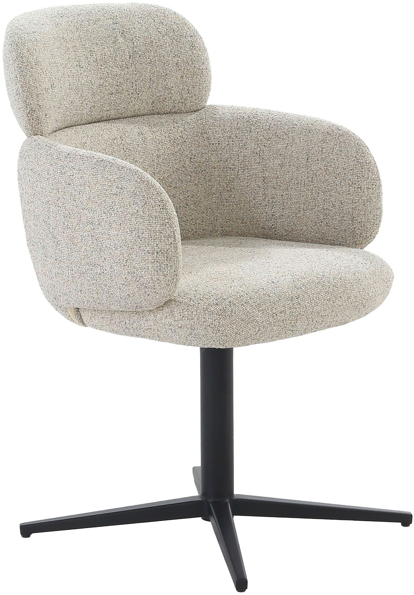 Jockenhöfer Gruppe Esszimmerstuhl Bunny (1 St), 4-Fuss Stuhl, inklusive Drehfunktion (360), Webstoff, Sesseloptik