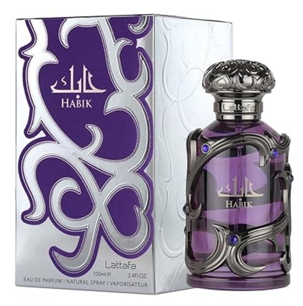 Lattafa Eau de Parfum "HABIK" Würzig-holziger Duft mit Kardamom & Sandelholz, Aromatisch-warme Komposition mit Zimt, Lavendel und Amberholz