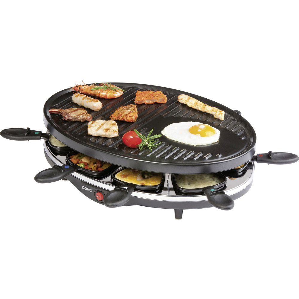 Domo Раклетници DOMO DO9038G Раклетници Grillfunktion, Antihaftbeschichtung, Kontrollleu