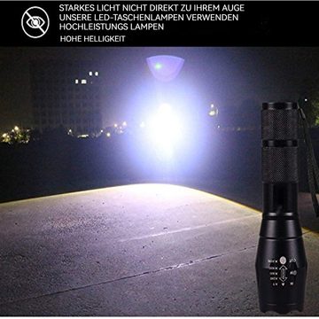 Gontence Taschenlampe Taschenlampe,Zoombar,Taschenlampe LED für Camping,Wandern,Outdoor (1-St)