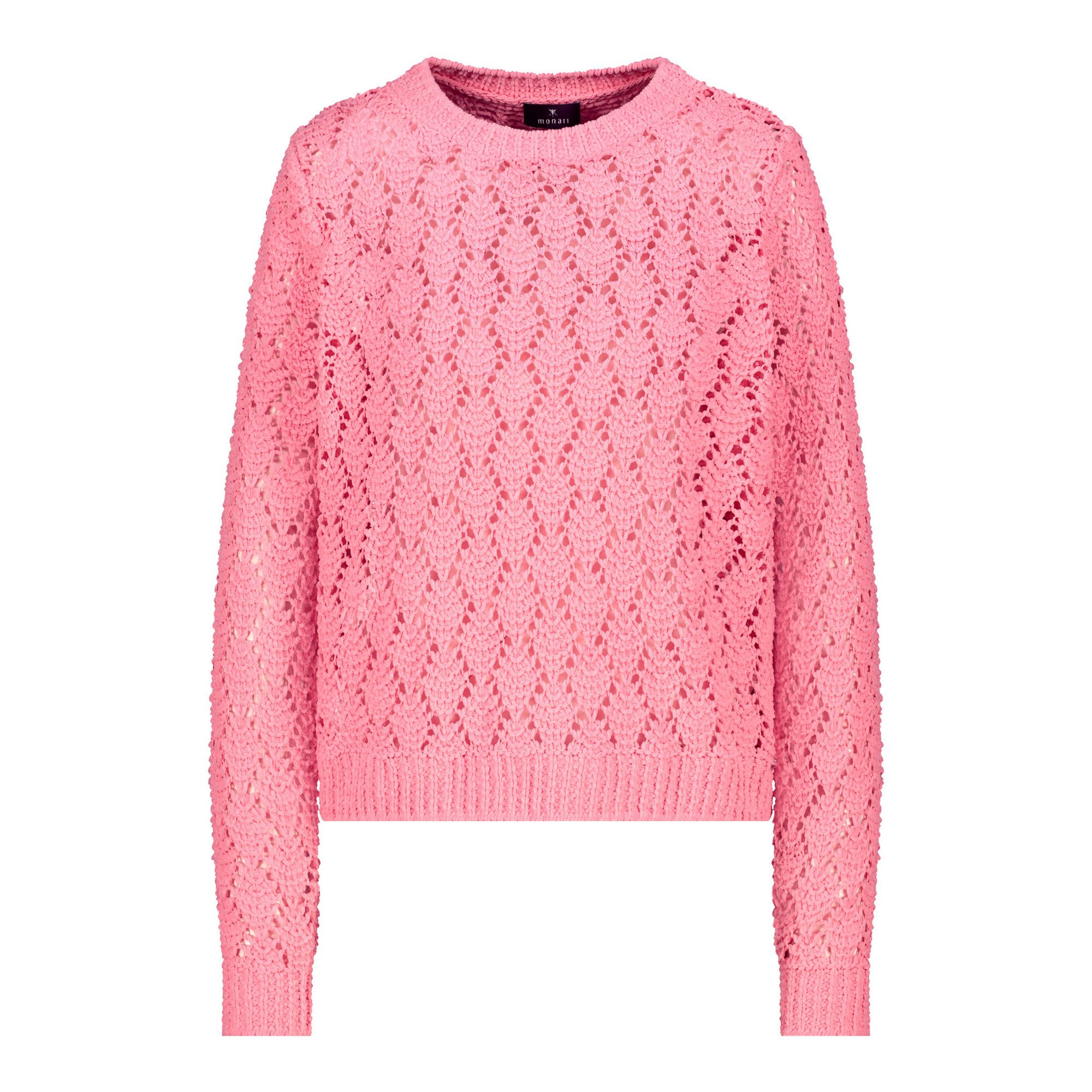 Monari Strickpullover Ajour - spring flower