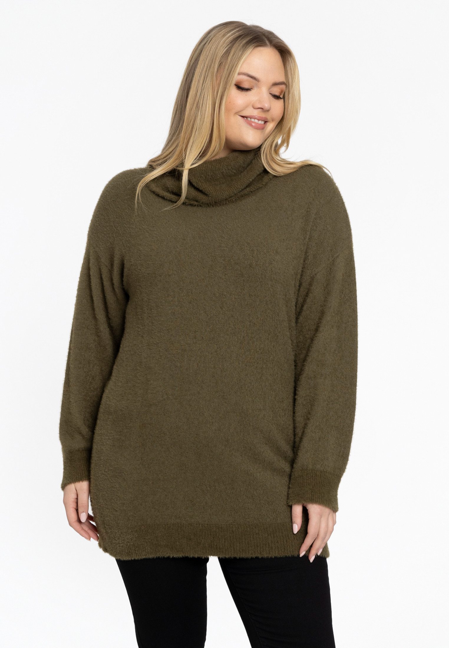 Longpullover Damen Pullover Große Größen