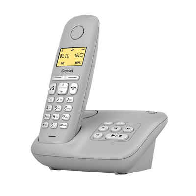 Gigaset A280A Schnurloses DECT-Telefon (Mobilteile: 1, mit Anrufbeantworter, hörgerätekompatibel)