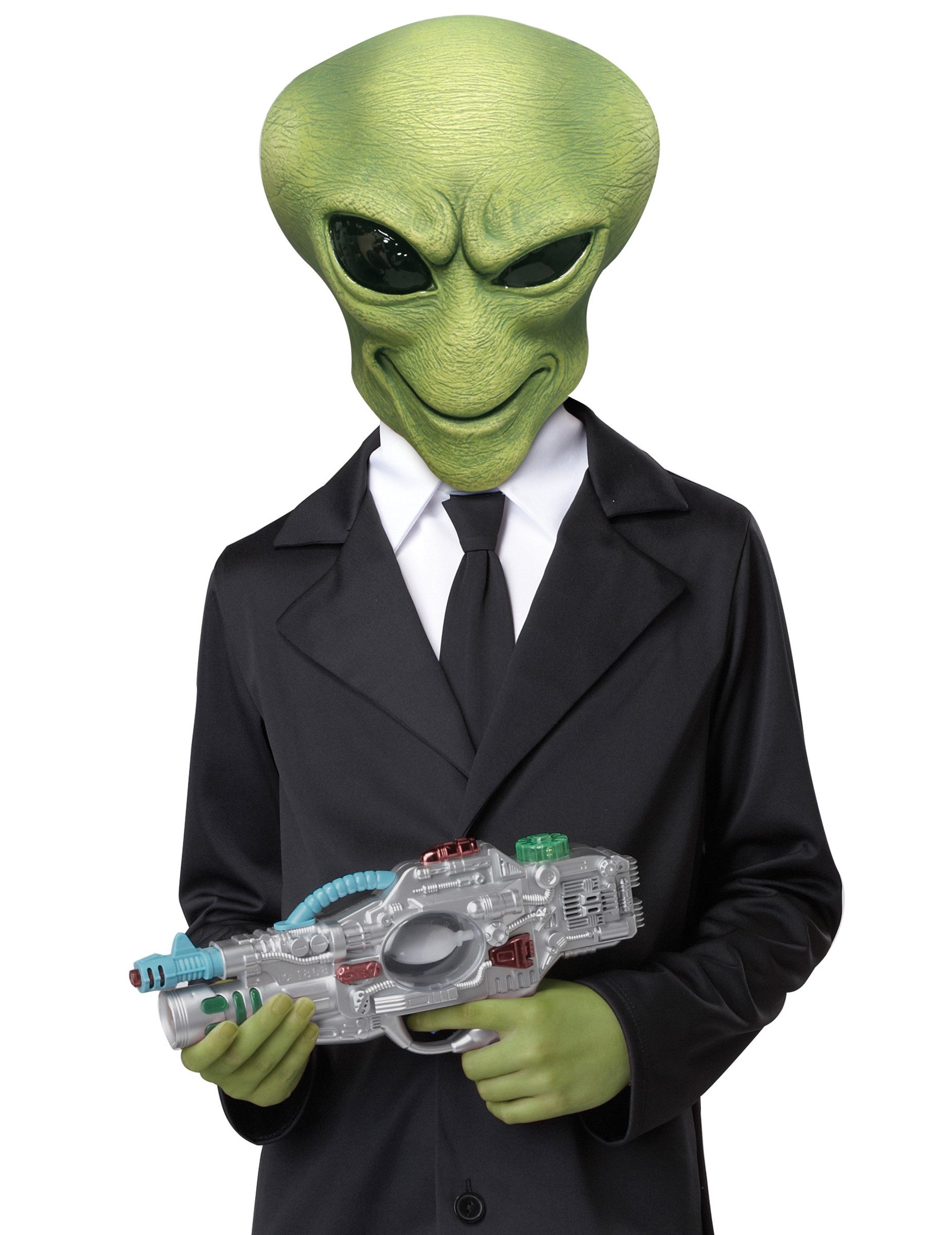 California Costumes Kostüm Horror Alien Maske mit Händen grün