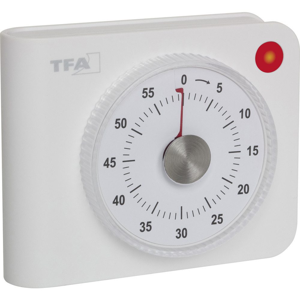 TFA Dostmann Eieruhr TFA Dostmann Elektronischer Timer Timer Weiß analog