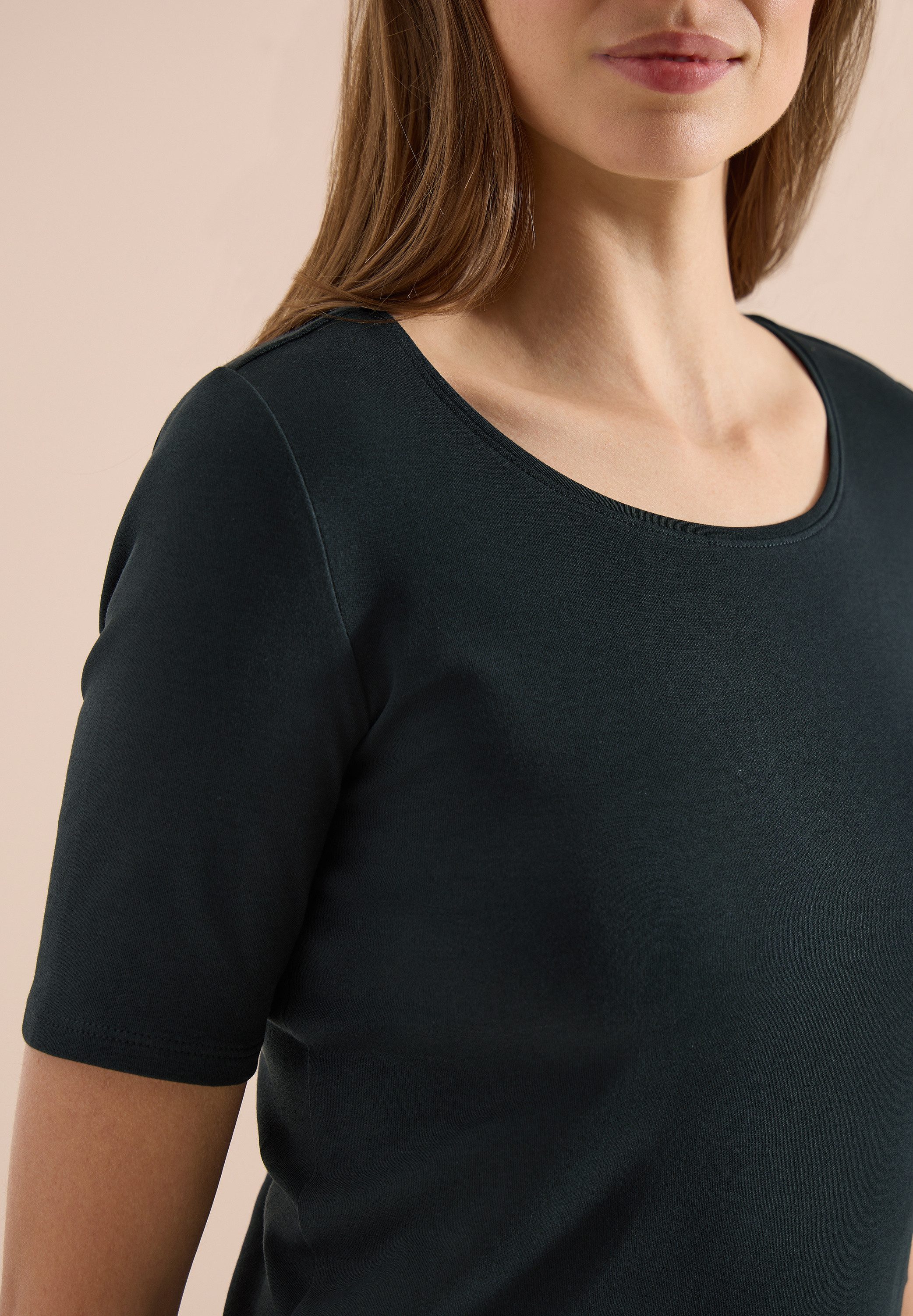 CECIL T-Shirt Style Lena mit klassischem Rundhalsausschnitt