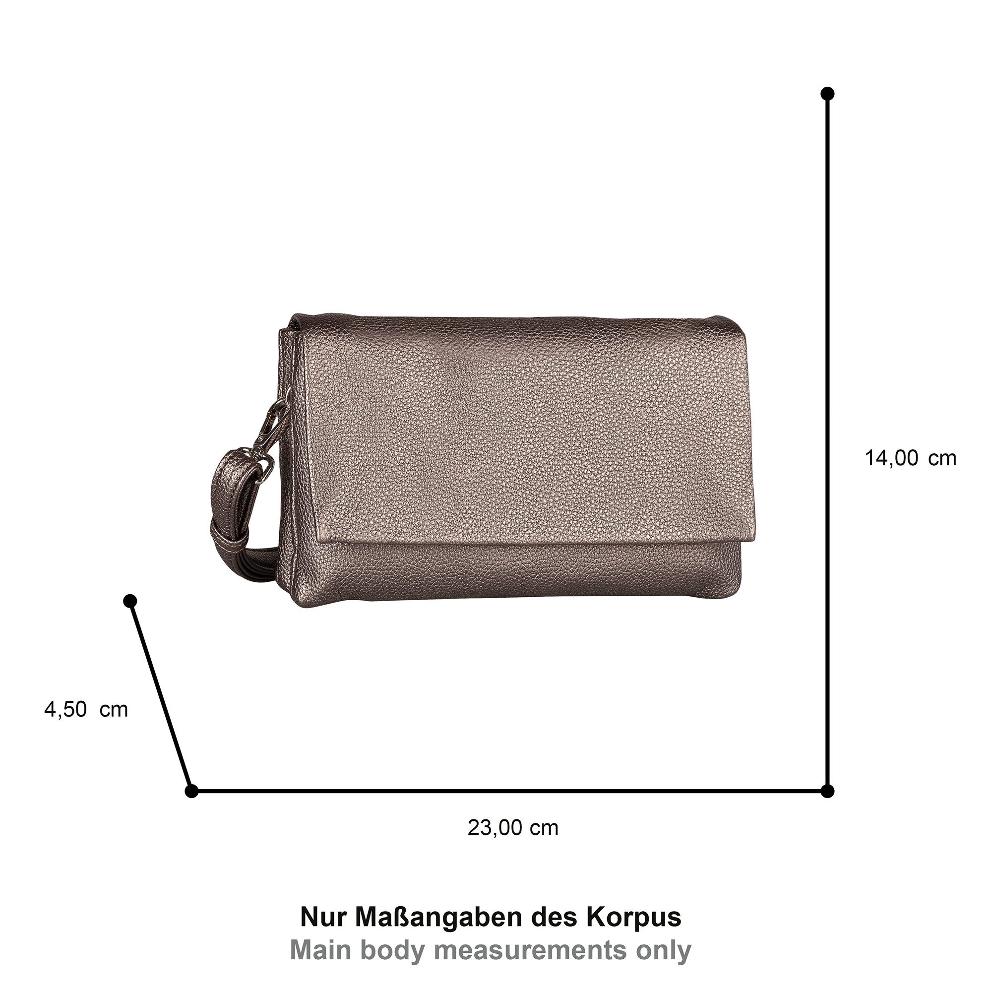 Gabor Abendtasche Salara, schlicht und funktional, mit 2 Kammern je nach Anlass variabel tragbar