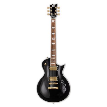 ESP E-Gitarre ESP LTD EC-256 BLK E-Gitarre Schwarz mit Kabel