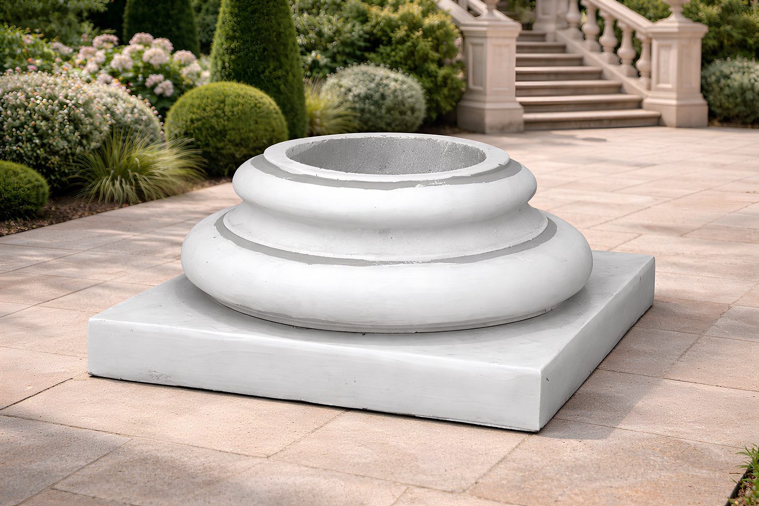 JVmoebel Blumentopf Antike Säule aus Stein im klassischen Rom-Stil (1 St., 1x Blumentopf), Made in Europa