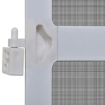 vidaXL Haustür Insektenschutz mit Scharnieren für Türen 100x215 cm Weiß (1-St)