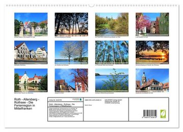 CALVENDO Wandkalender Roth - Allersberg - Rothsee - Die Ferienregion in Mittelfranken (Premium, hochwertiger DIN A2 Wandkalender 2023, Kunstdruck in Hochglanz)