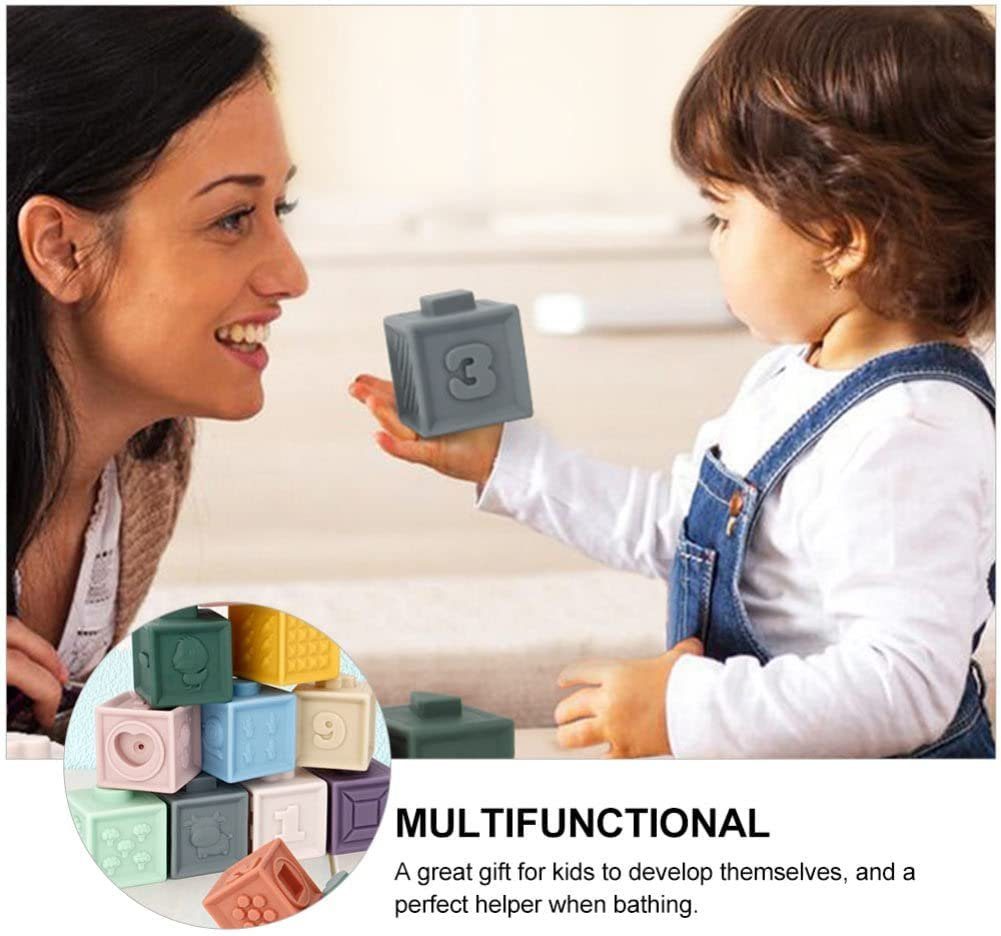 MACULPER Tier Stapelspielzeug - 12 Bunte Tierbausteine Für Kinder