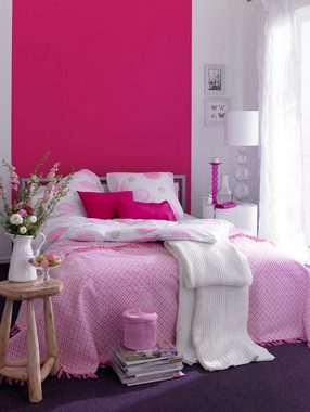SCHÖNER WOHNEN FARBE Wand- und Deckenfarbe TRENDFARBE, 1 Liter, Orchidee, hochdeckende Wandfarbe - für Allergiker geeignet