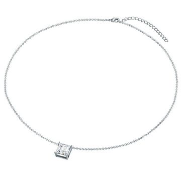 Lulu & Jane Schmuckset Set (Kette+Ohrstecker) verziert mit Kristallen von Swarovski® weiß