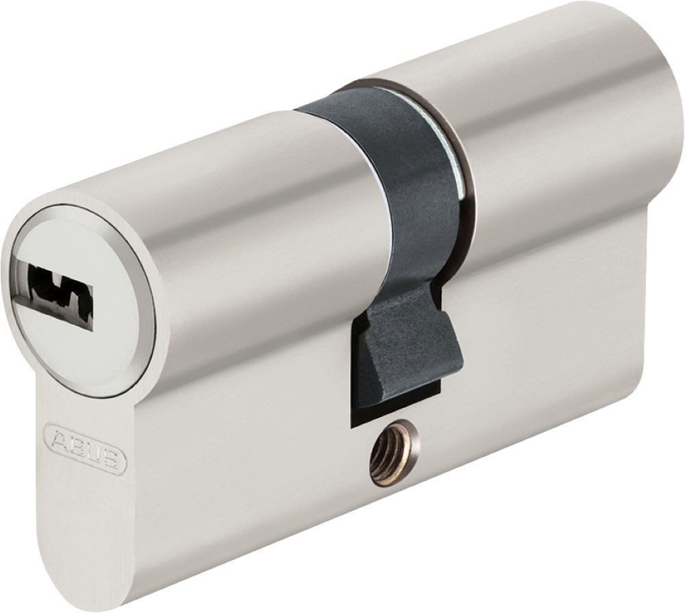 ABUS Profilzylinder Doppelzylinder D6X 30/30 gl., Not- und Gefahrenfunktion, Nickel pearl, Mit Codekarte-5 Schlüssel, Spezialstifte für erhöten Pickingwiderstand