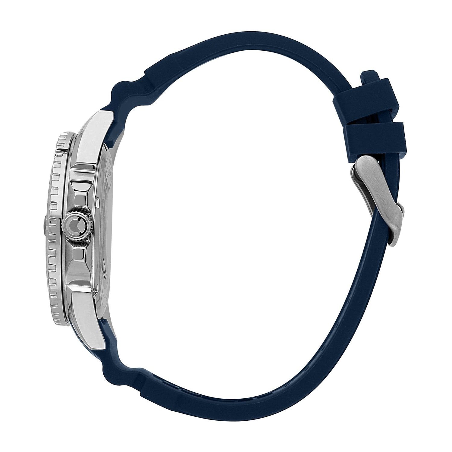 Sector Quarzuhr Sector Herren Analog, Armbanduhr Herren blau, Armbanduhr (ca. Fashion groß 44mm), rund, Silikonarmband