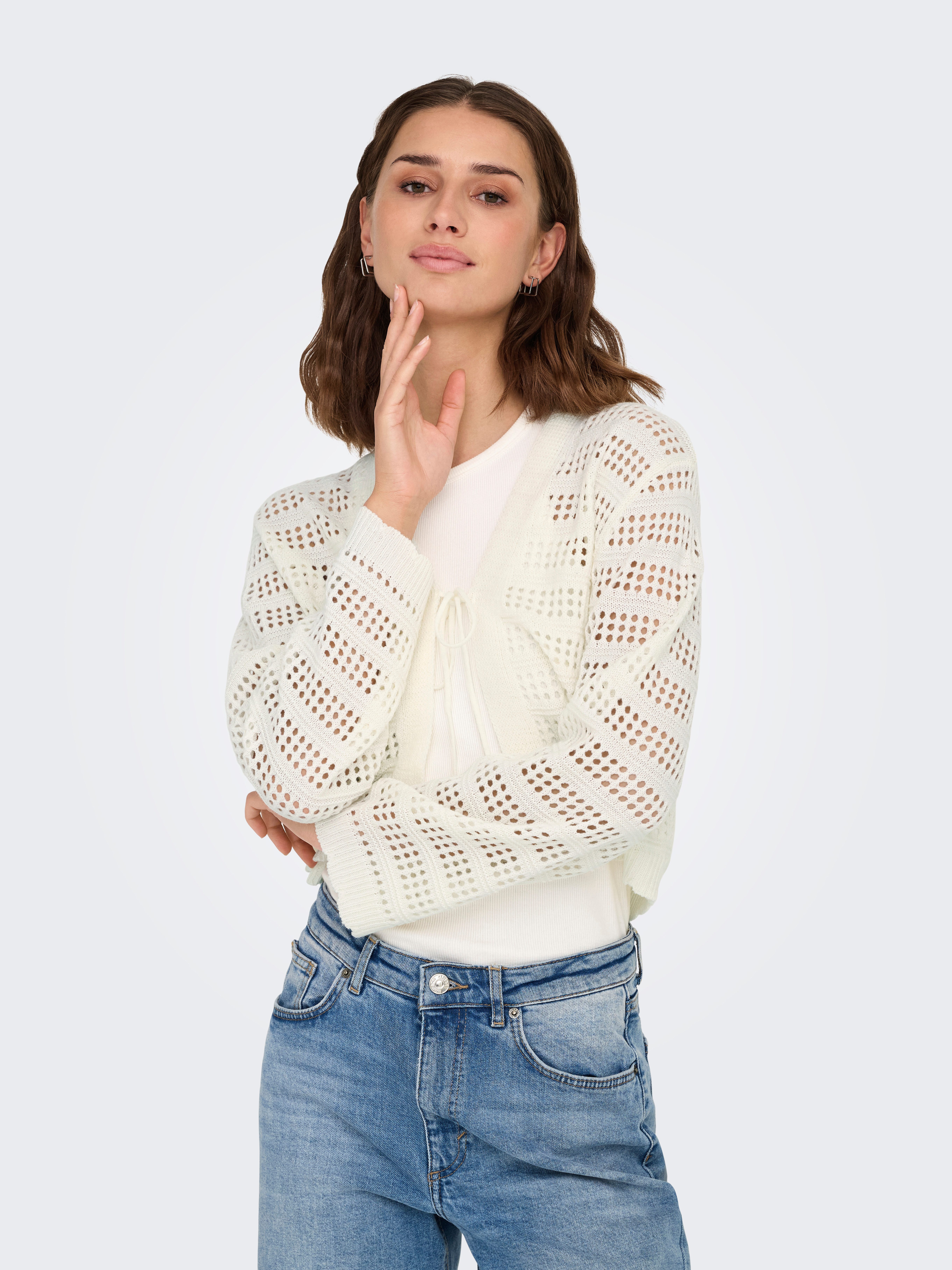 ONLY Strickjacke ONLLYKKE TIE CARDIGAN L/S KNT NOOS