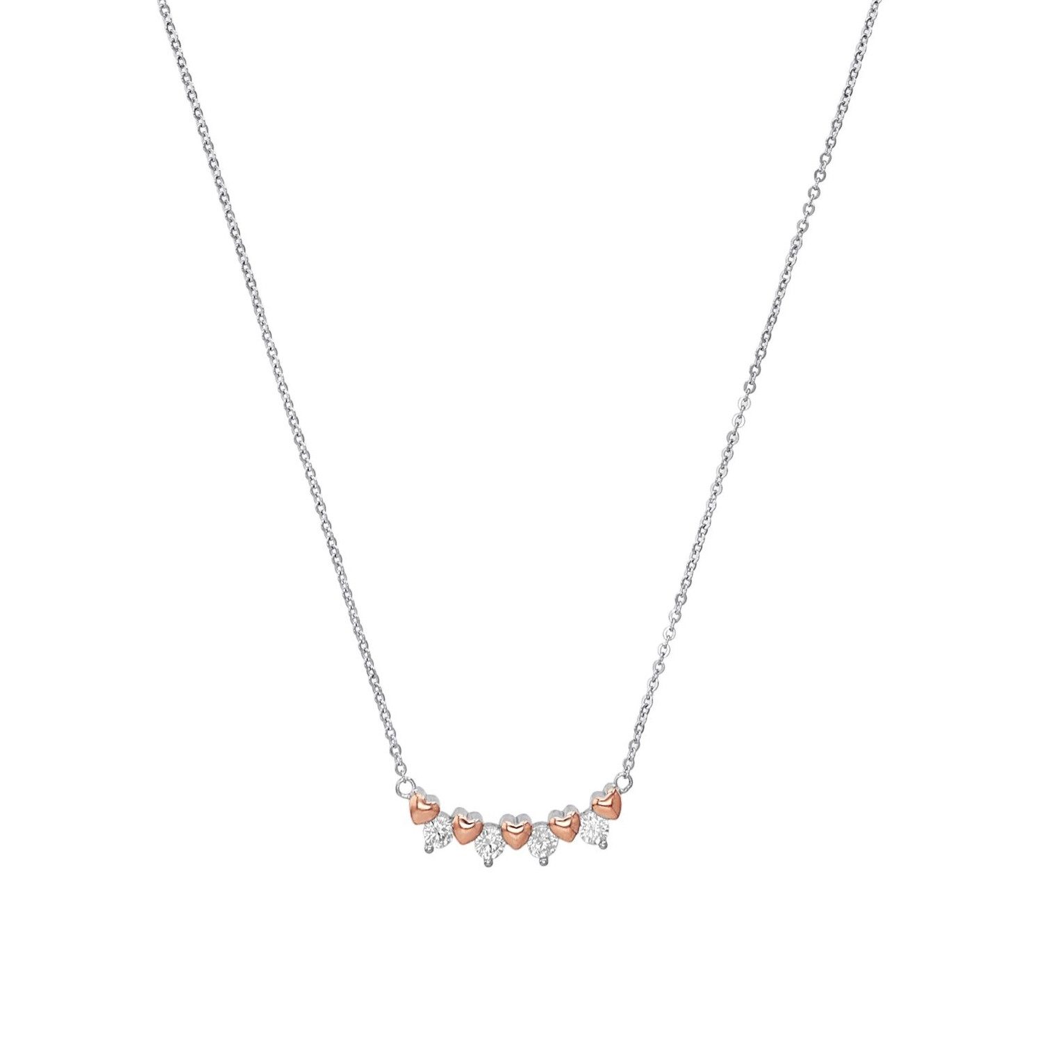 Amor Silberkette Amor Kette mit Anhänger (Kette mit Anhänger, 1-tlg., Kette mit Anhänger)