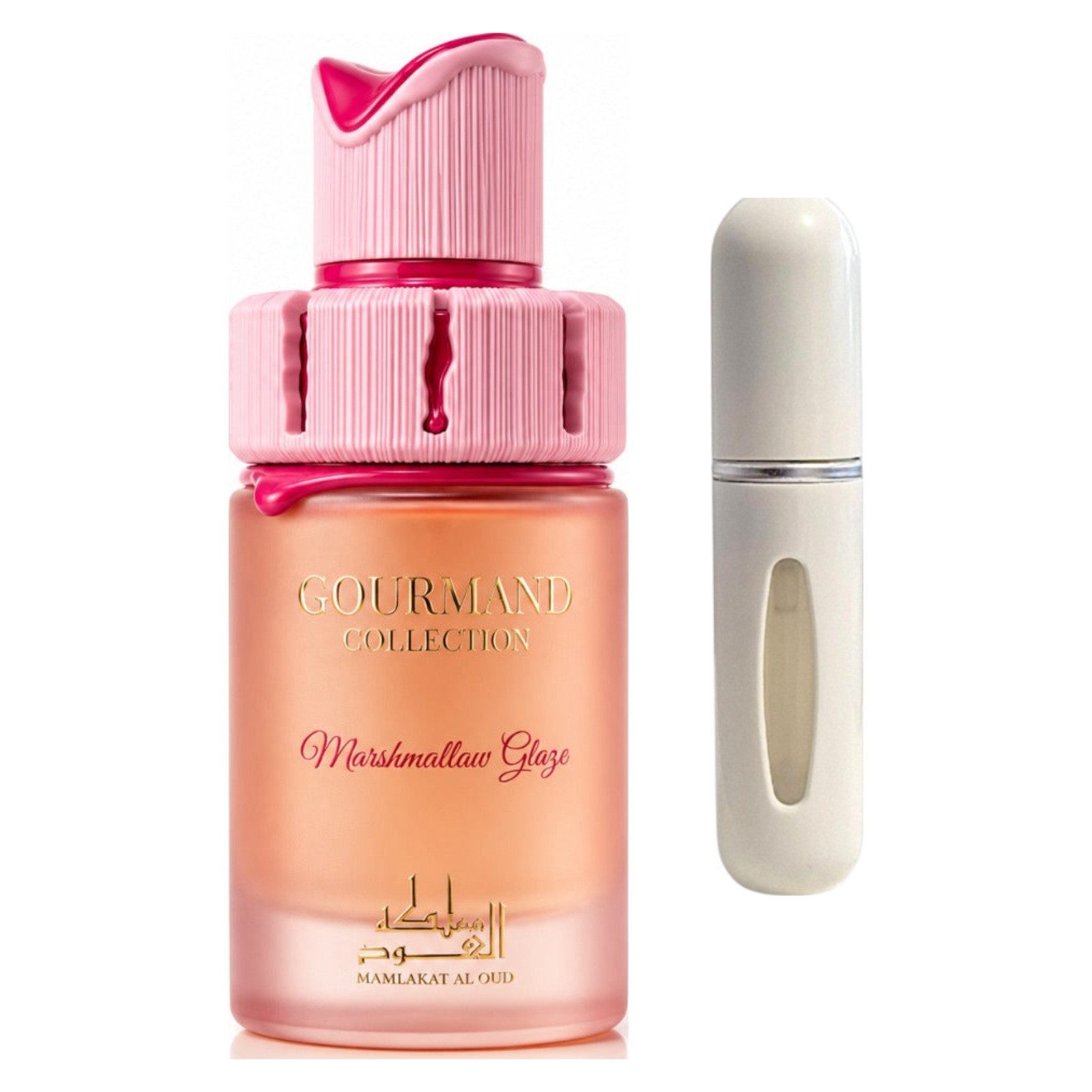 Mamlakat Al Oud Duft-Set Marshmallow Glaze EDP 100 ml + Parfümzerstäuber (leer)
