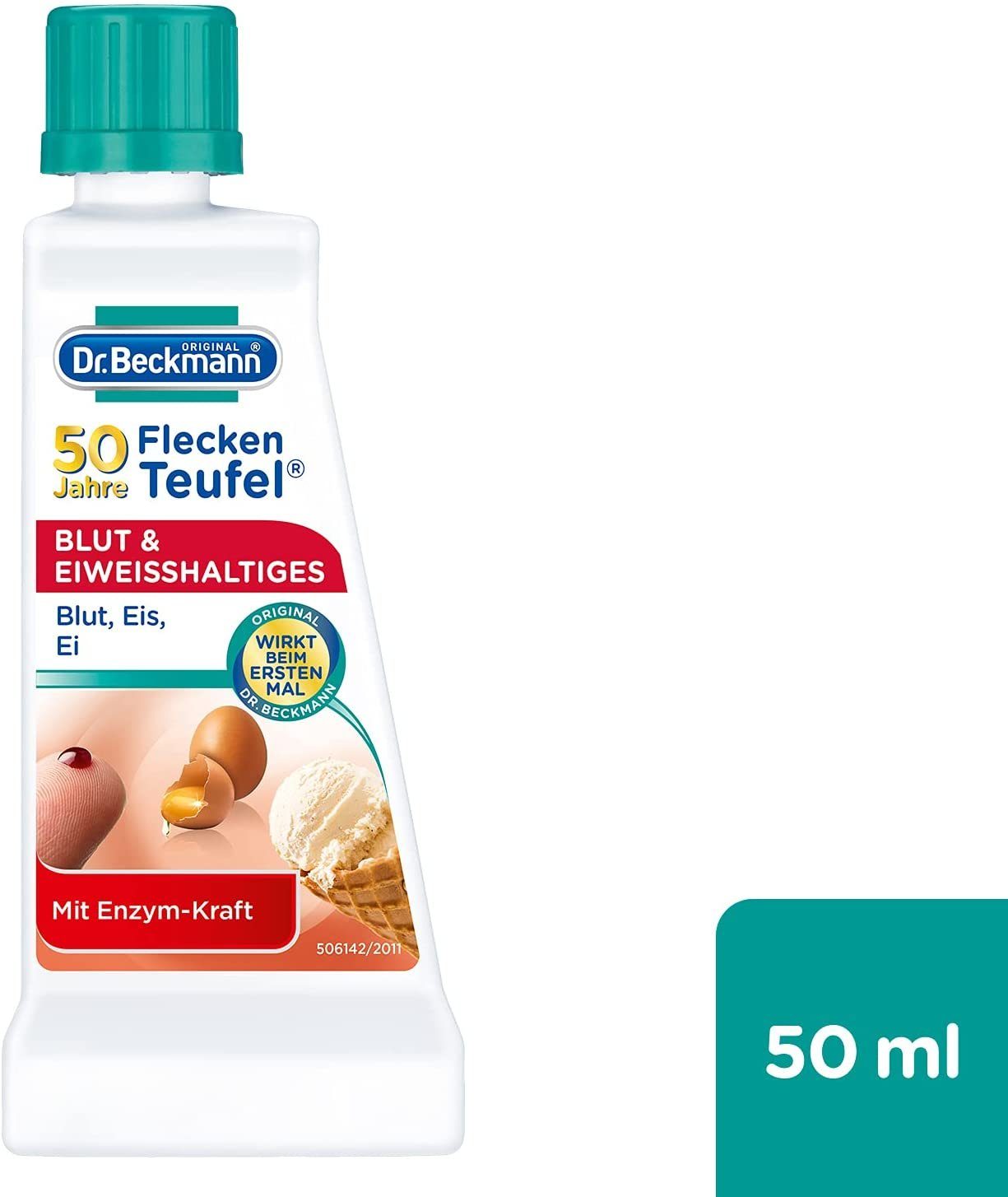 Dr. Beckmann Fleckenteufel Blut & Eiweißhaltiges, Spezialfleckentferner, 1x 50 ml Fleckentferner