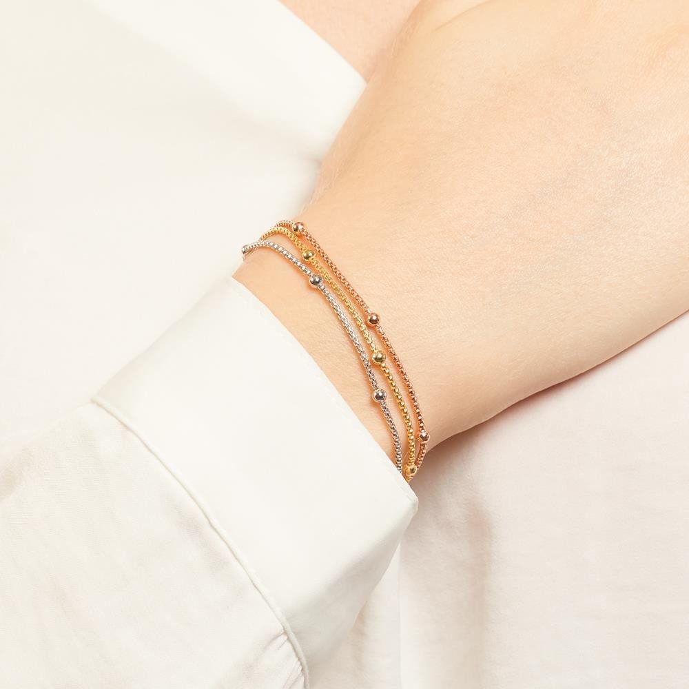 Unique Silberarmband 925er Silberarmband tricolor – Bild 3 von 5
