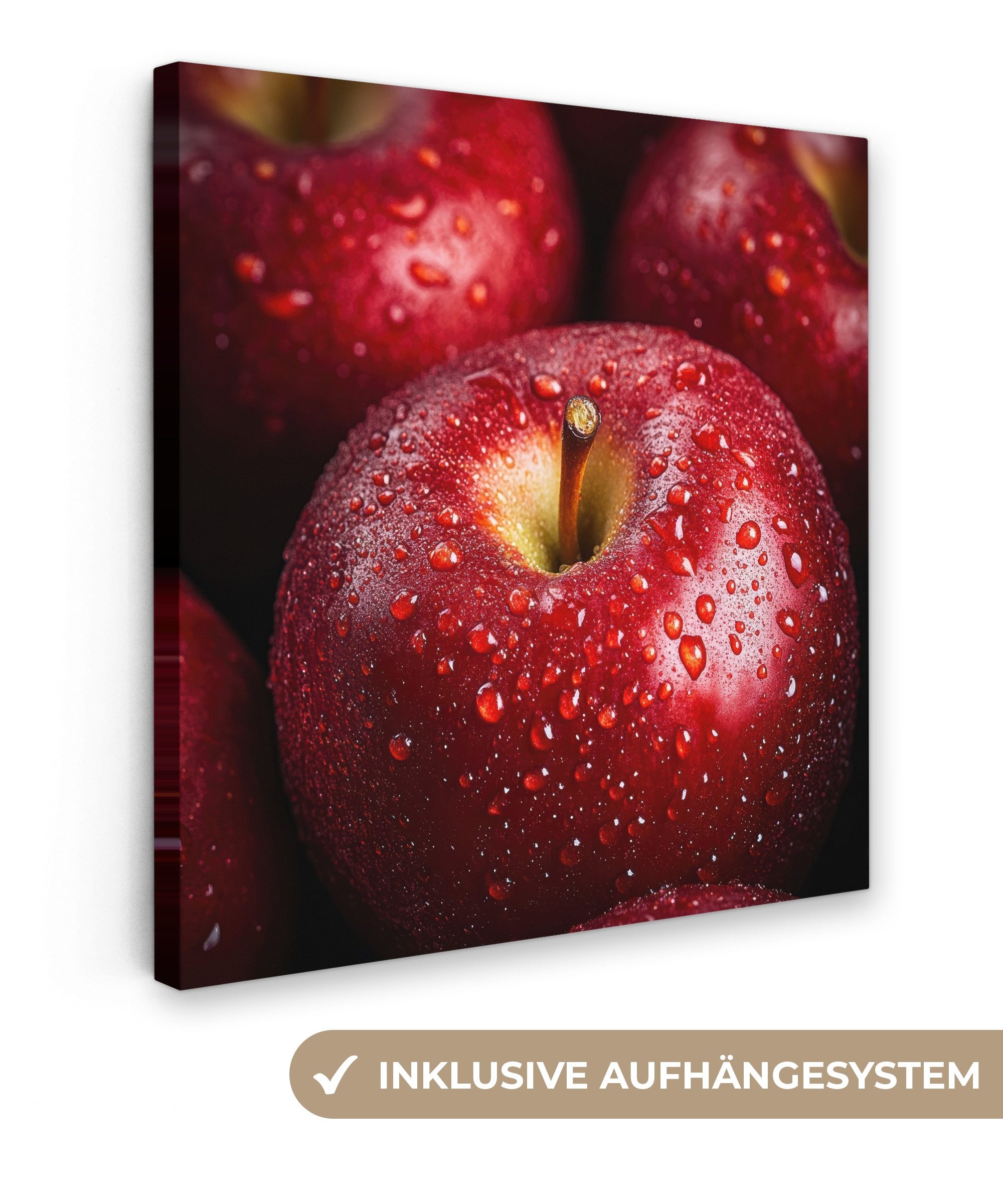 OneMillionCanvasses® Leinwandbild Rot - Äpfel - günstig online kaufen