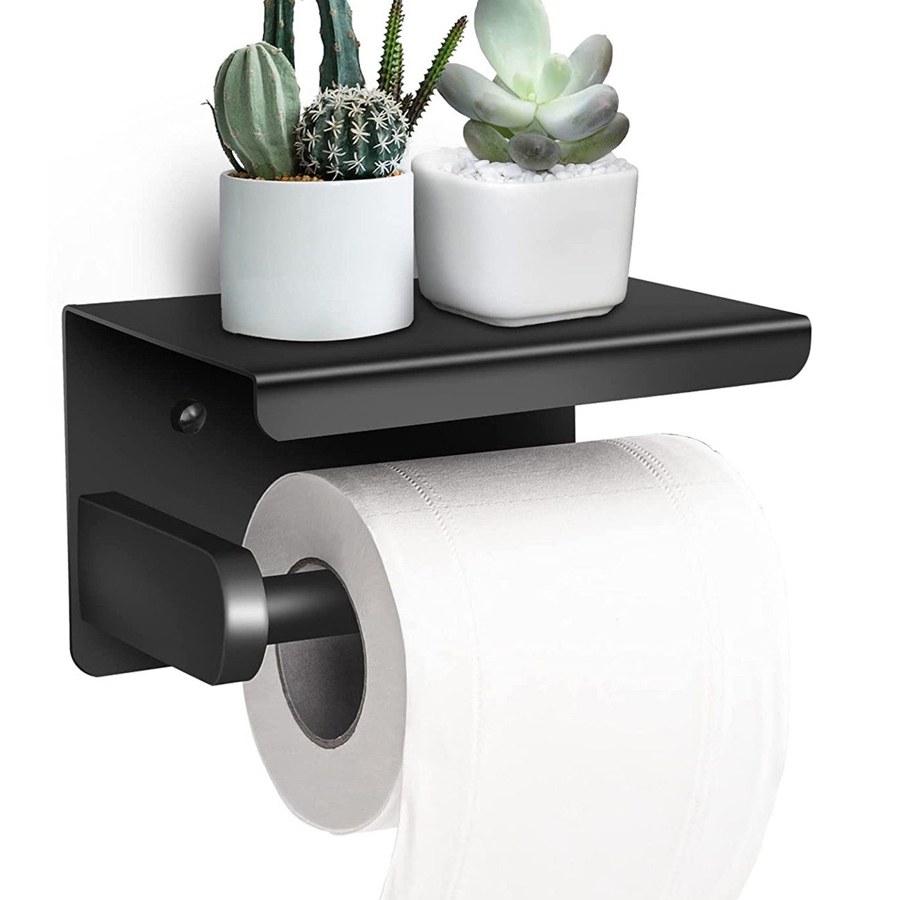 Refined Living Toilettenpapierhalter Ohne Bohren mit Ablage,Selbstklebende günstig online kaufen