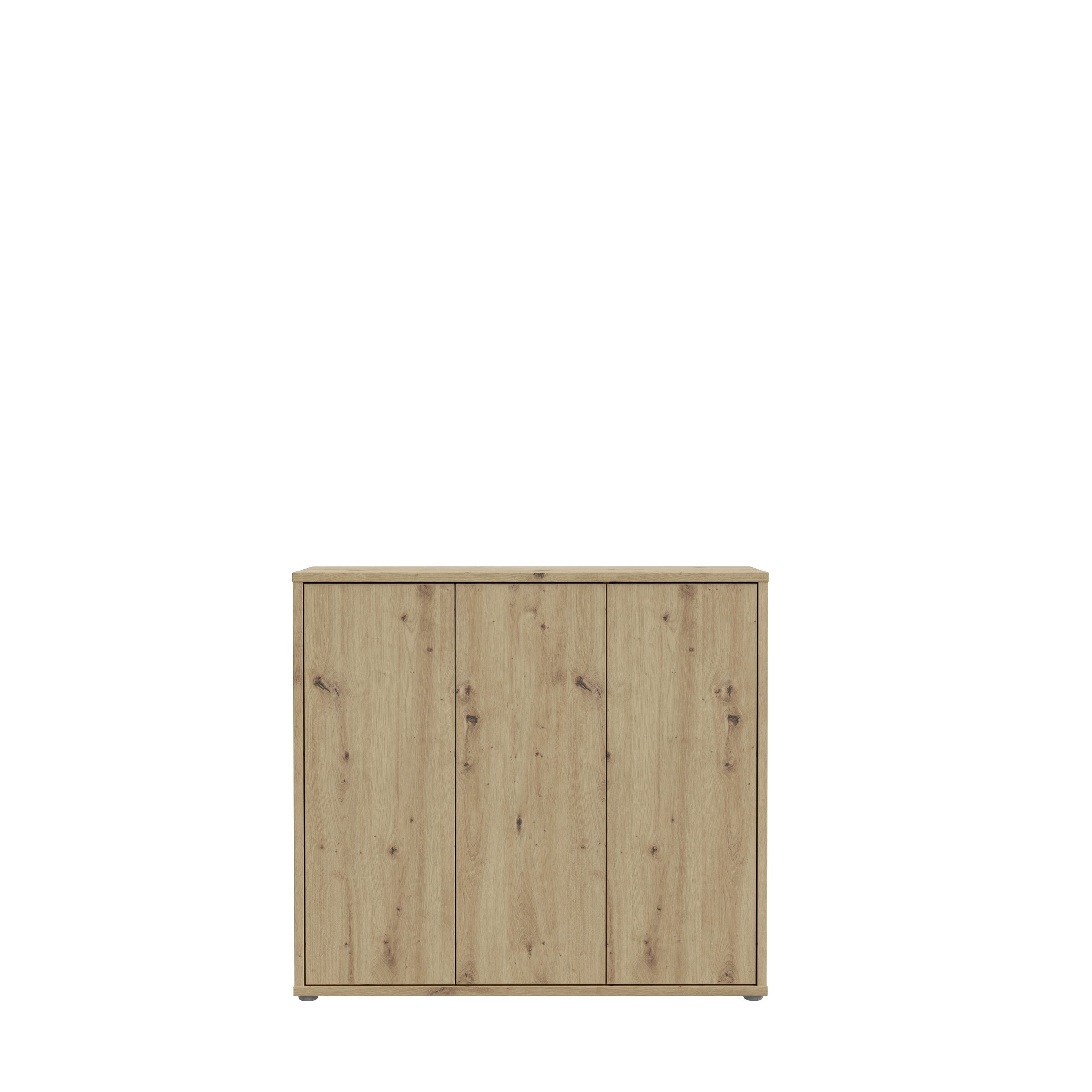 PREISBRECHER Schuhschrank ALICE SPRINGS 8 Böden, push to open, Artisan Eiche Dekor - 109,2x99,1x34,9cm (BxHxT)