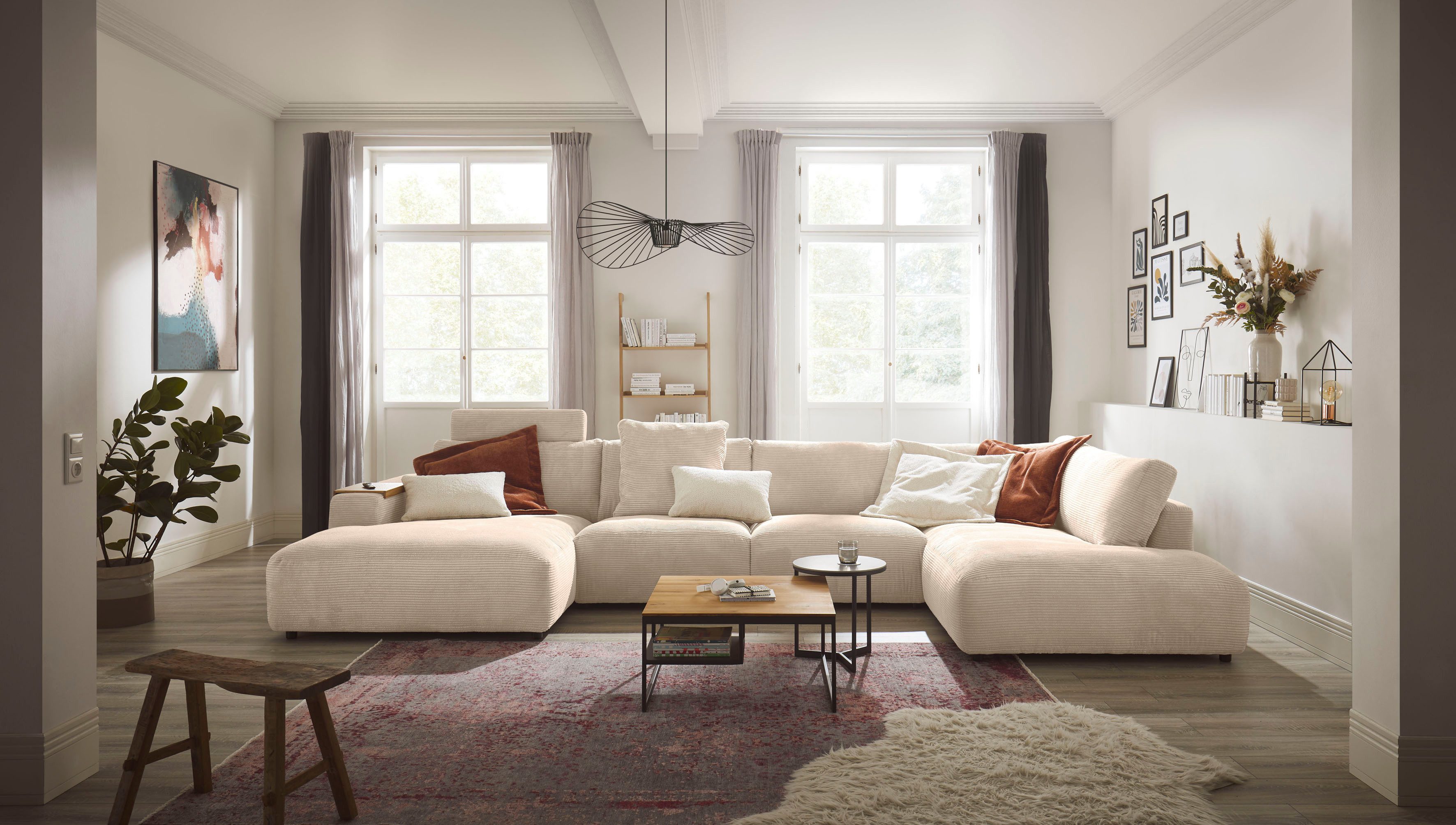 Musterring Wohnlandschaft Lucia viel Platz, bequem, U-Form, Verschiedene Farben, inkl. Kopfstütze, Gesamtbreite 434 cm