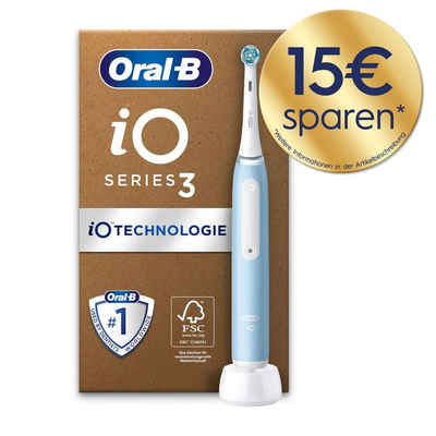 Oral-B Elektrische Zahnbürste iO 3, Mikrovibrationen, Intelligente Andruckkontrolle