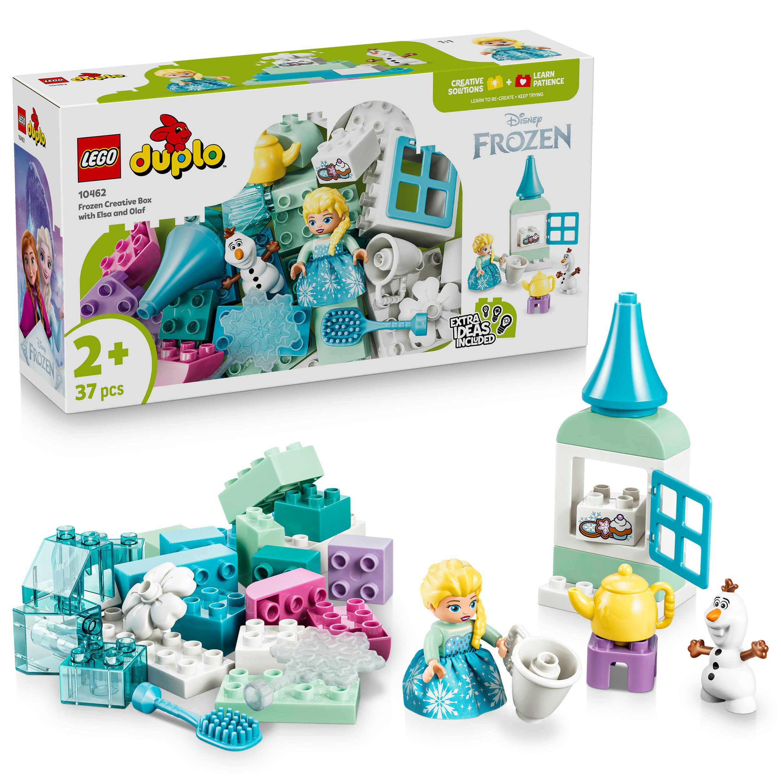 LEGO® Frozen Kreativbox mit Elsa und Olaf (10462), LEGO DUPLO Disney Konstruktionsspielsteine, (37 St), Made in Europe